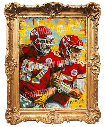 AO Art of Kelce and Mahomes