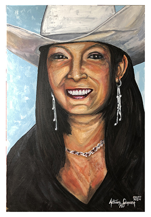 Lisa Galvan Painting by AO