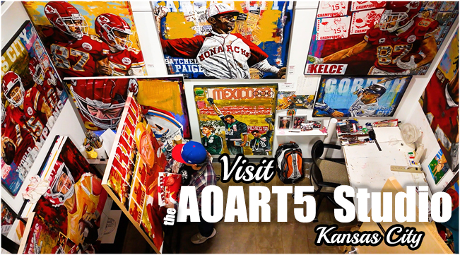 Visit AOART5 Studio - Home of sports artist Anthony AO Oropeza