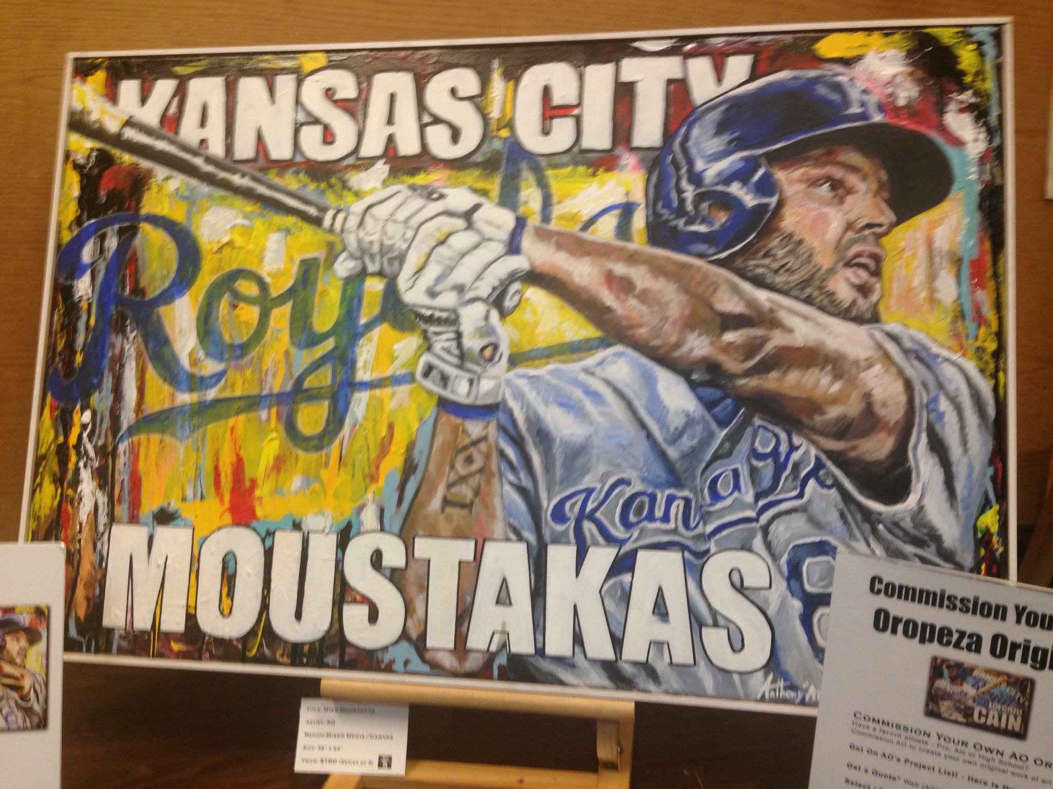 Mike Moustakas by AO - Anthony Oropeza